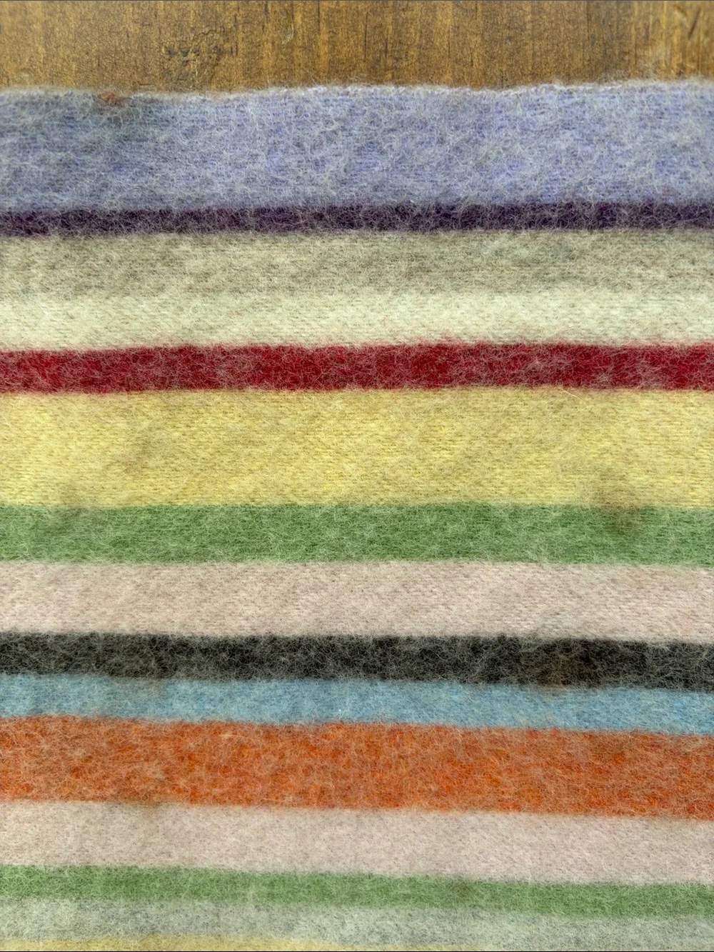 Elgin Vintage Striped Lambswool Scarf